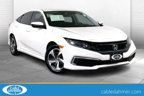 White 2019 Honda Civic Sedan LX for sale in Lee's Summit, MO