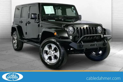 Black 2016 Jeep Wrangler Unlimited Sahara for sale in Lee's Summit, MO