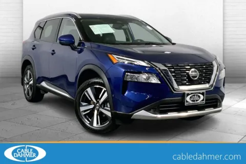 Blue 2021 Nissan Rogue Platinum for sale in Lee's Summit, MO