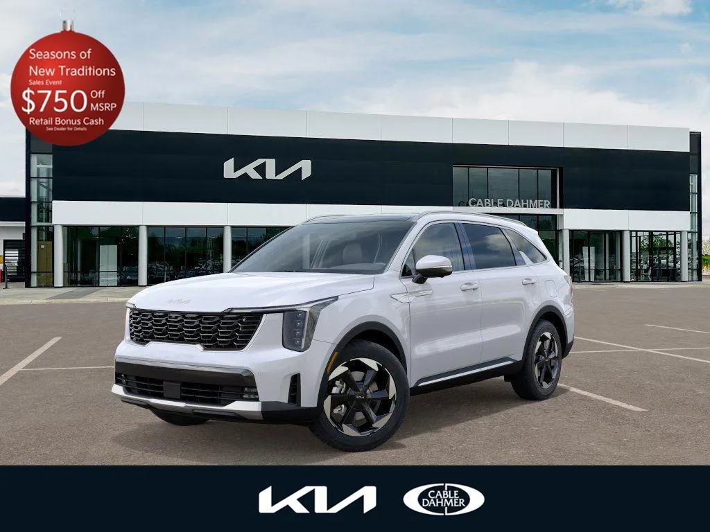 White 2025 Kia Sorento Hybrid SX Prestige for sale in Lee's Summit, MO