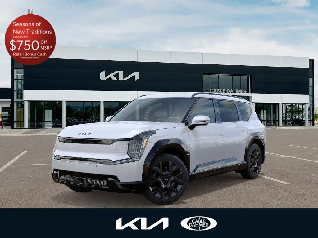 White 2026 Kia EV9 Land for sale in Lee's Summit, MO