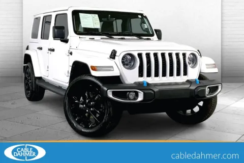 White 2023 Jeep Wrangler 4xe Sahara for sale in Lee's Summit, MO