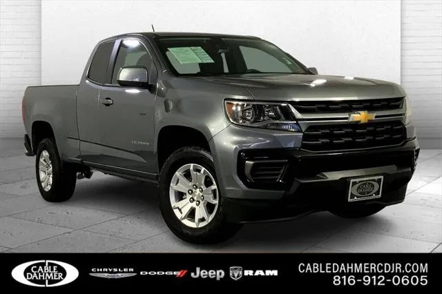 Gray 2021 Chevrolet Colorado 2WD Extended Cab Long Box LT for sale in Kansas City, MO