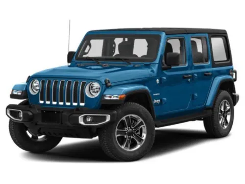 Blue 2021 Jeep Wrangler Unlimited Sahara Altitude 4x4 for sale in Kansas City, MO