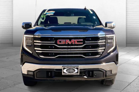 Photos of 2023 GMC Sierra 1500 4WD Crew Cab Short Box SLT for sale in Kansas City, MO at Cable Dahmer Chrysler Dodge Jeep Ram of Kansas City