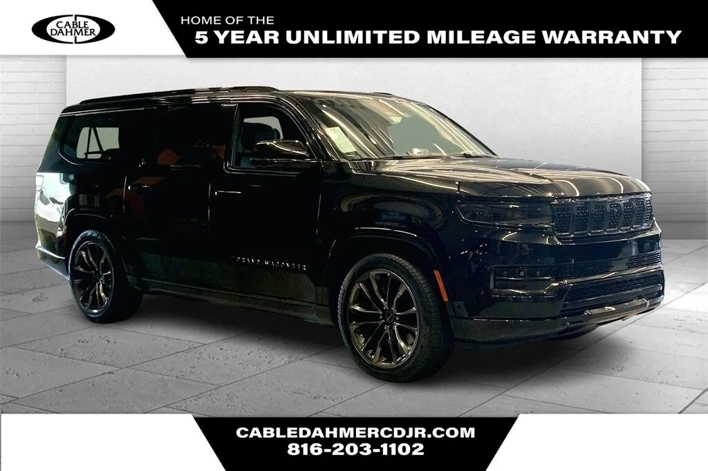 Black 2024 Jeep Grand Wagoneer L Obsidian for sale in Kansas City, MO