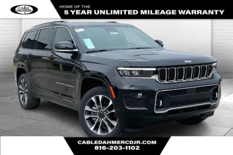 Black 2025 Jeep Grand Cherokee L Overland for sale in Kansas City, MO