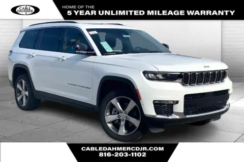 White 2025 Jeep Grand Cherokee L Limited for sale in Kansas City, MO