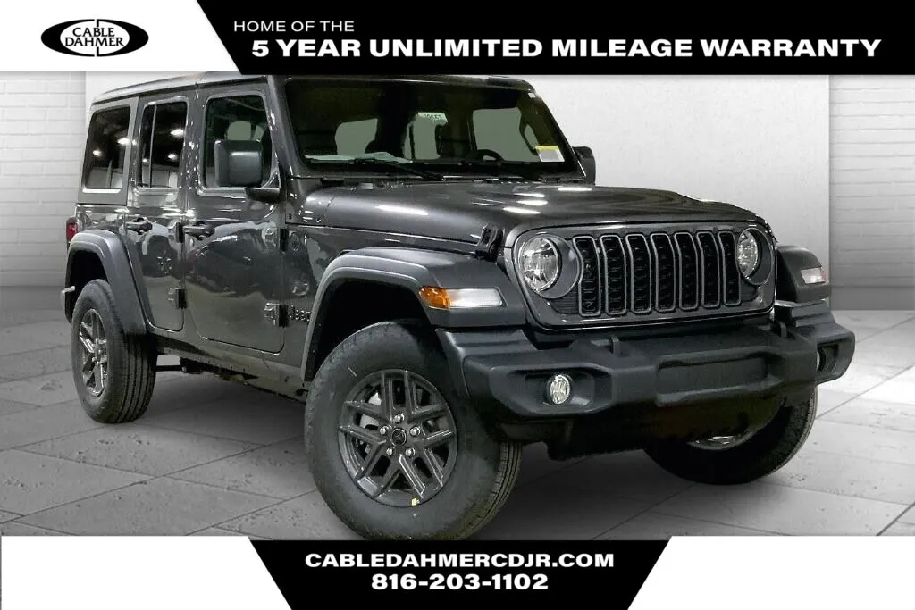 Gray 2025 Jeep Wrangler Sport S for sale in Kansas City, MO