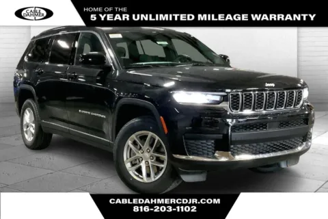 Black 2025 Jeep Grand Cherokee L Laredo X for sale in Kansas City, MO