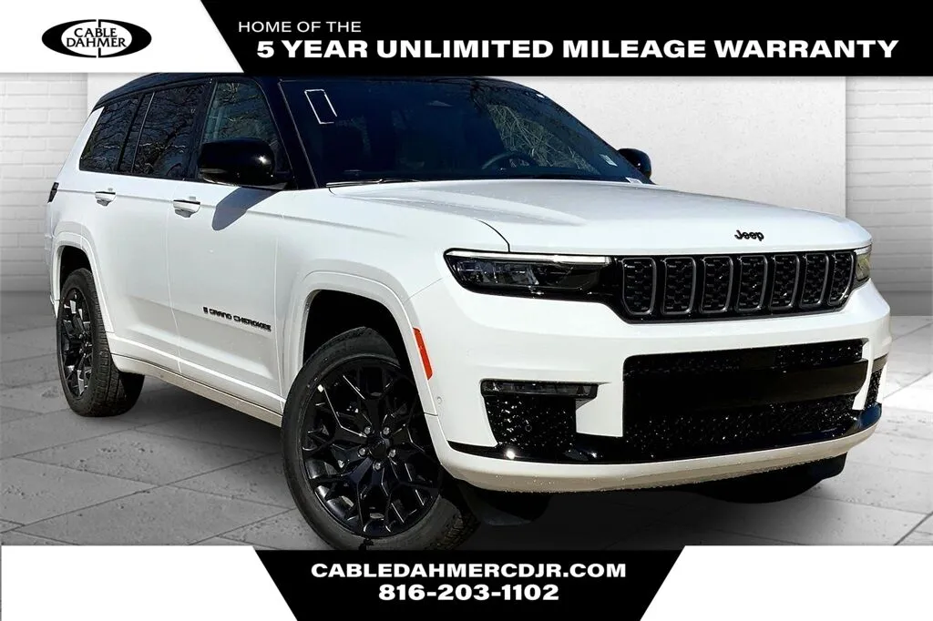 White 2025 Jeep Grand Cherokee L Summit for sale in Kansas City, MO