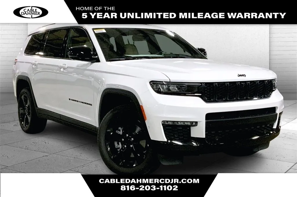 White 2025 Jeep Grand Cherokee L Limited for sale in Kansas City, MO
