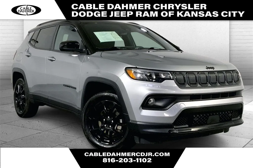 Silver 2022 JEEP COMPASS 4DR 4WD for sale in Kansas City, MO