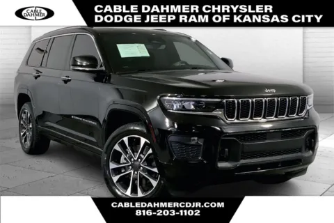 Black 2021 Jeep Grand Cherokee L Overland for sale in Kansas City, MO
