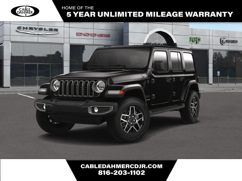 Black 2025 Jeep Wrangler Sahara for sale in Kansas City, MO