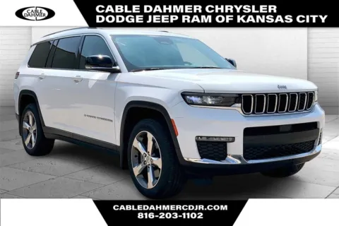 White 2021 Jeep Grand Cherokee L Limited for sale in Kansas City, MO