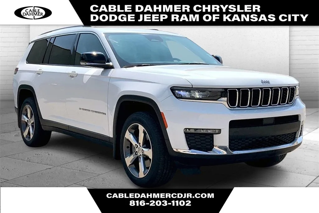 White 2021 Jeep Grand Cherokee L Limited for sale in Kansas City, MO