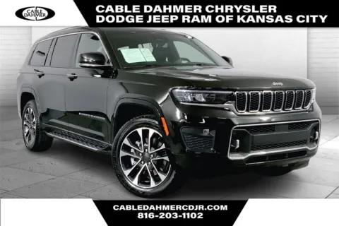 Black 2021 Jeep Grand Cherokee L Overland for sale in Kansas City, MO