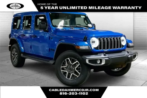 Blue 2025 Jeep Wrangler Sahara for sale in Kansas City, MO
