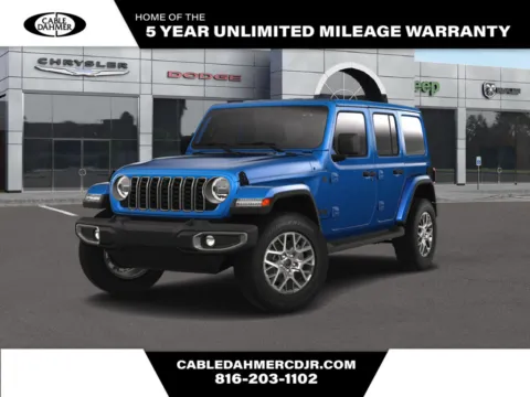 Blue 2025 Jeep Wrangler Sahara for sale in Kansas City, MO
