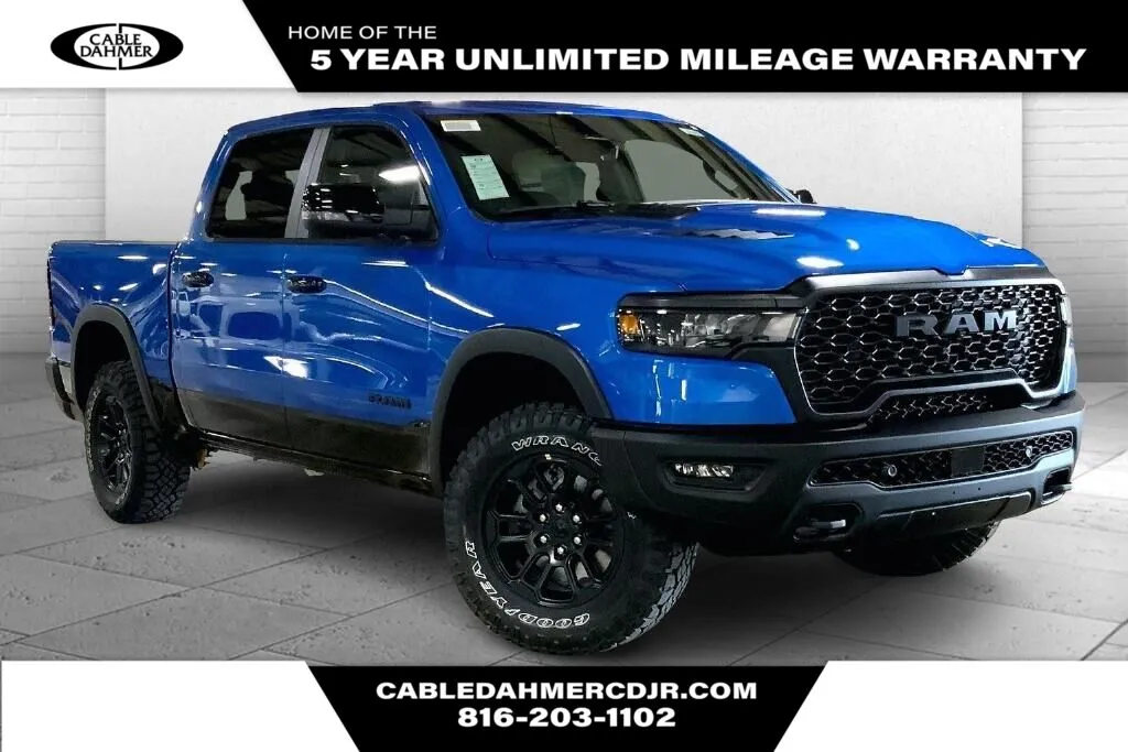 Blue 2026 Ram 1500 Rebel for sale in Kansas City, MO