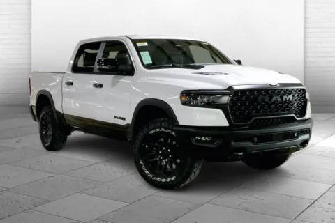 White 2026 RAM Ram 1500 RAM 1500 REBEL CREW CAB 4X4 5'7' BOX for sale in Kansas City, MO