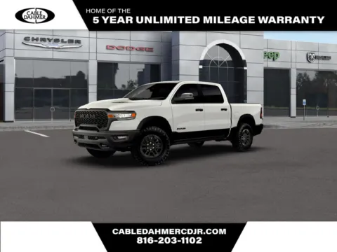 White 2026 RAM 1500 Rebel for sale in Kansas City, MO