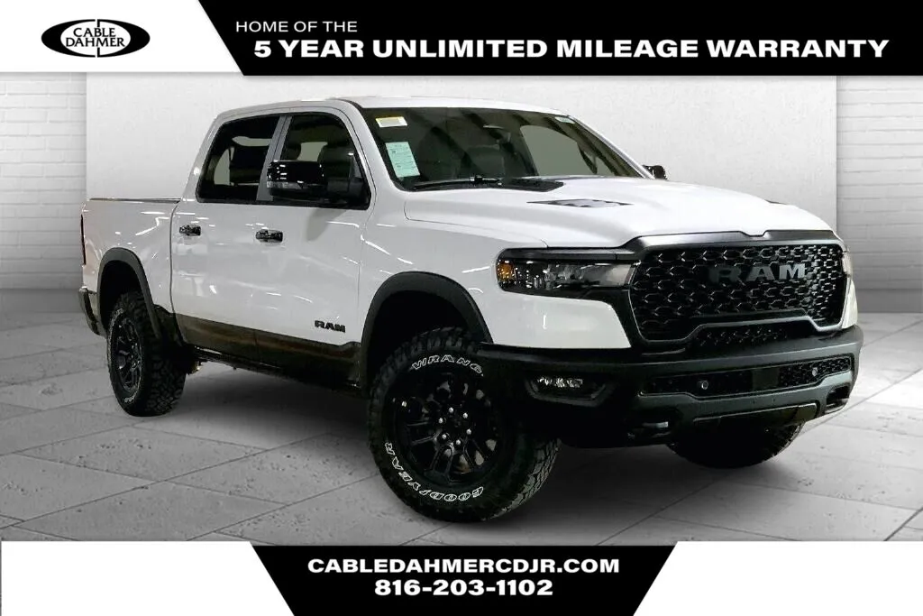 White 2026 Ram 1500 Rebel for sale in Kansas City, MO