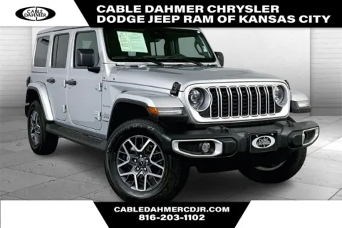 Silver 2024 Jeep Wrangler Sahara for sale in Kansas City, MO