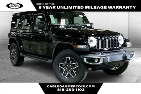 Black 2025 Jeep Wrangler Sahara for sale in Kansas City, MO