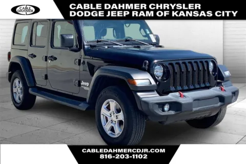 Black 2019 Jeep Wrangler Unlimited Sport S for sale in Kansas City, MO