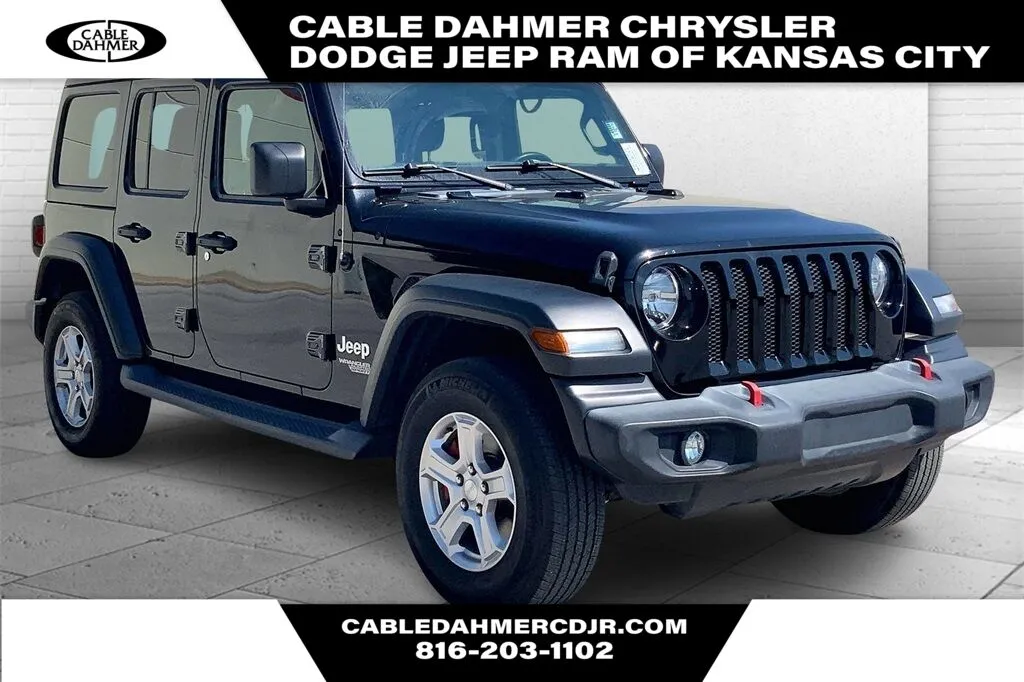 Black 2019 Jeep Wrangler Unlimited Unlimited Sport S for sale in Kansas City, MO