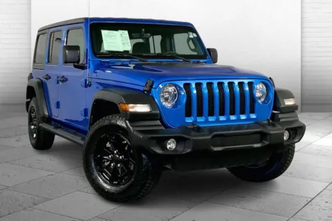 Blue 2021 Jeep Wrangler Unlimited Sport S 4x4 for sale in Kansas City, MO