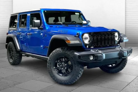 Blue 2026 Jeep Wrangler Willys for sale in Kansas City, MO