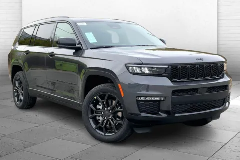 Gray 2025 Jeep Grand Cherokee GRAND CHEROKEE L LIMITED 4X4 for sale in Kansas City, MO