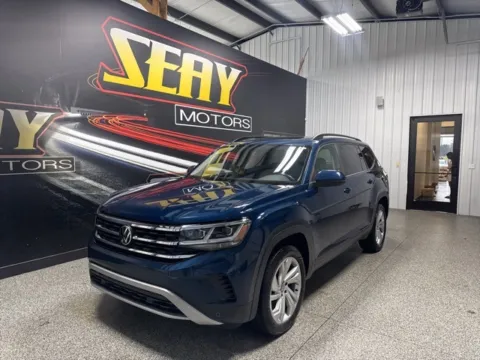 Blue 2021 Volkswagen Atlas 3.6L V6 SE w/Technology for sale in Mayfield, KY