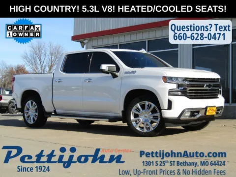 White 2020 Chevrolet Silverado 1500 High Country for sale in Bethany, MO