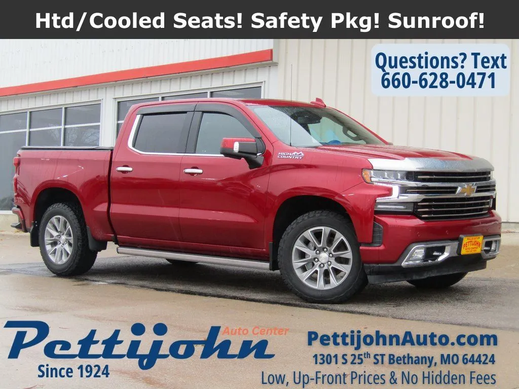 Red 2021 Chevrolet Silverado 1500 High Country for sale in Bethany, MO
