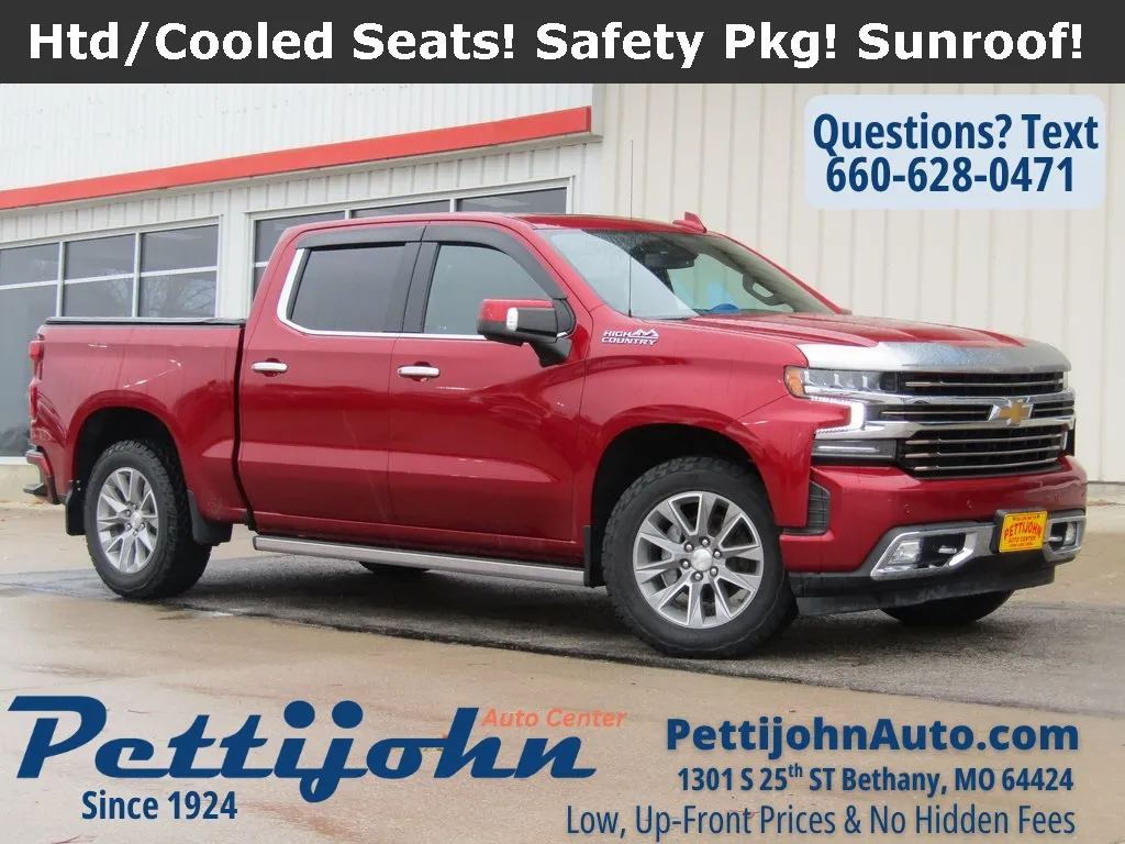 Used 2021 Chevrolet Silverado 1500 High Country with VIN 3GCUYHED8MG187462 for sale in Kansas City