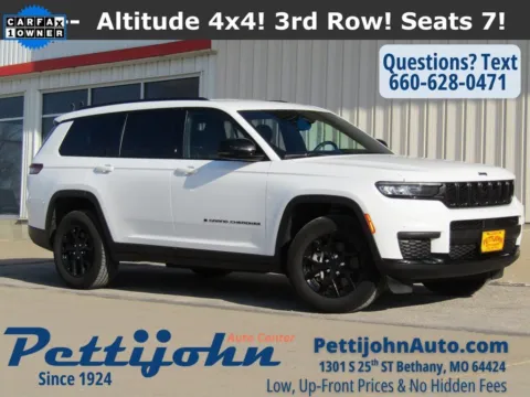 White 2024 Jeep Grand Cherokee L Altitude for sale in Bethany, MO