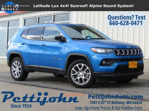 Blue 2024 Jeep Compass Latitude Lux for sale in Bethany, MO