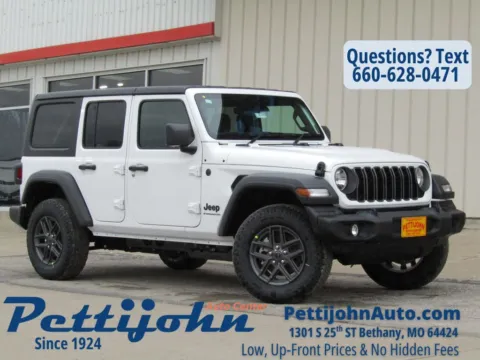 White 2026 Jeep Wrangler Sport for sale in Bethany, MO