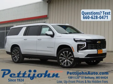White 2026 Chevrolet Suburban High Country for sale in Bethany, MO