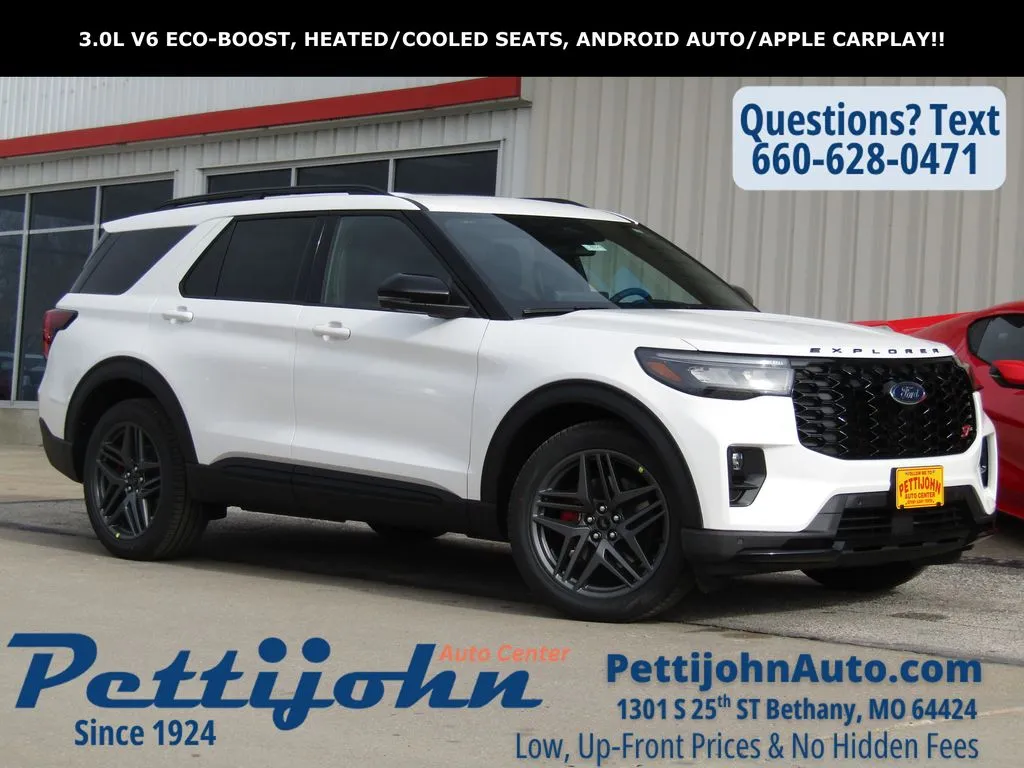 White 2026 Ford Explorer ST for sale in Bethany, MO