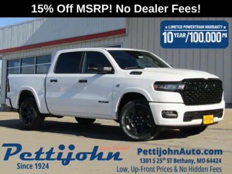 White 2026 Ram 1500 Big Horn/Lone Star for sale in Bethany, MO