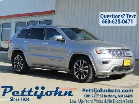 Silver 2018 Jeep Grand Cherokee Overland for sale in Bethany, MO