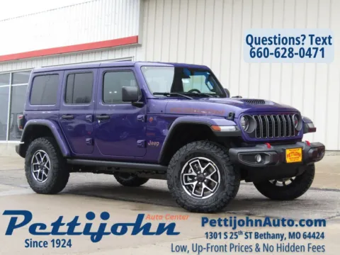 Purple 2026 Jeep Wrangler Rubicon for sale in Bethany, MO