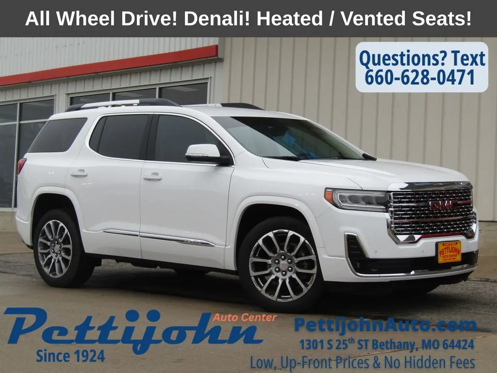White 2023 GMC Acadia Denali for sale in Bethany, MO