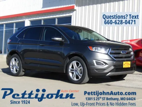 Gray 2018 Ford Edge Titanium for sale in Bethany, MO