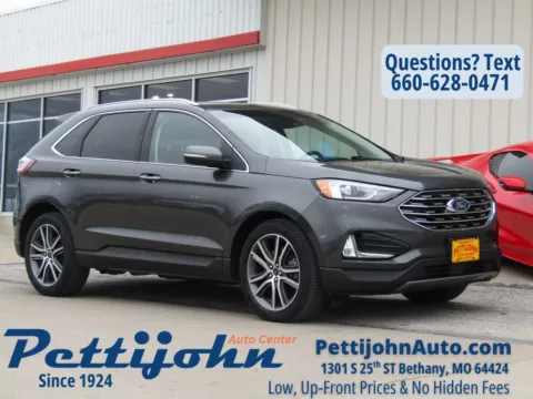 Gray 2019 Ford Edge Titanium for sale in Bethany, MO